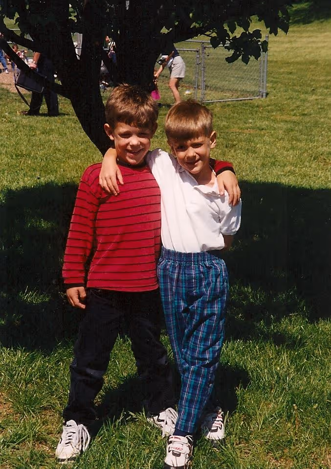 Brian and Kevin at Preschool Graduation