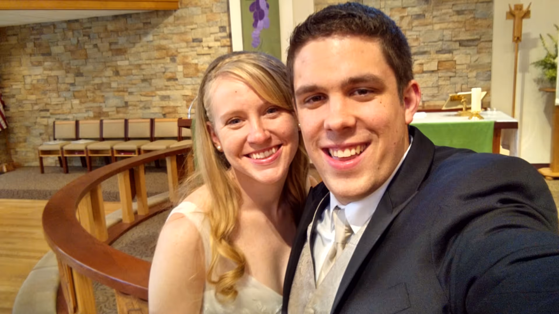 Jordan and Brian Take a Selfie at their Wedding