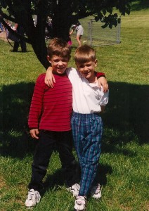 Brian and Kevin at Preschool Graduation