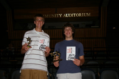 Brian and Kevin at the Johnson County Community College Film Fest